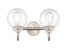 Innovations Lighting 437-2W-SN-CL-LED - Olivia - 2 Light - 17 inch - Satin Nickel - Bath Vanity Light