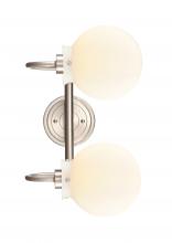 Innovations Lighting 437-2W-SN-G4371-LED - Olivia - 2 Light - 17 inch - Satin Nickel - Bath Vanity Light