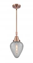 Innovations Lighting 447-1S-AC-G165-LED - Geneseo - 1 Light - 7 inch - Antique Copper - Mini Pendant