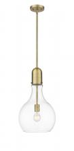 Innovations Lighting 492-1S-BB-G582-12 - Amherst - 1 Light - 12 inch - Brushed Brass - Stem hung - Mini Pendant