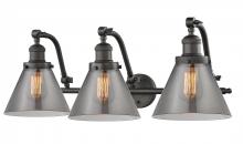 Innovations Lighting 515-3W-OB-G43-LED - Cone - 3 Light - 28 inch - Oil Rubbed Bronze - Bath Vanity Light