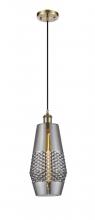 Innovations Lighting 516-1P-AB-G683-7-LED - Windham - 1 Light - 7 inch - Antique Brass - Cord hung - Mini Pendant