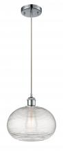 Innovations Lighting 516-1P-PC-G555-10CL - Ithaca - 1 Light - 10 inch - Polished Chrome - Cord hung - Mini Pendant