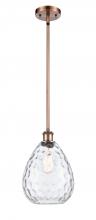 Innovations Lighting 516-1S-AC-G372-LED - Waverly - 1 Light - 8 inch - Antique Copper - Mini Pendant