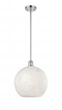 Innovations Lighting 516-1S-PC-G1216-12WM - White Mouchette - 1 Light - 12 inch - Polished Chrome - Mini Pendant