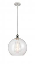 Innovations Lighting 516-1S-WPC-G124-12 - Athens - 1 Light - 12 inch - White Polished Chrome - Mini Pendant