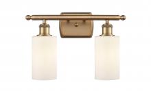 Innovations Lighting 516-2W-BB-G801 - Clymer - 2 Light - 14 inch - Brushed Brass - Bath Vanity Light