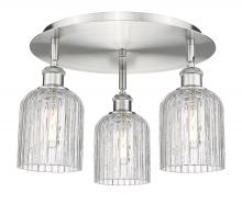 Innovations Lighting 516-3C-SN-G559-5CL - Bridal Veil - 3 Light - 17 inch - Satin Nickel - Flush Mount