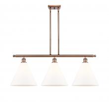 Innovations Lighting 516-3I-AC-GBC-121-LED - Berkshire - 3 Light - 39 inch - Antique Copper - Cord hung - Island Light