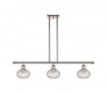 Innovations Lighting 516-3I-PN-G555-6CL - Ithaca - 3 Light - 36 inch - Polished Nickel - Cord hung - Island Light