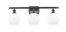 Innovations Lighting 516-3W-BK-G101-LED - Belfast - 3 Light - 26 inch - Matte Black - Bath Vanity Light