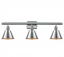 Innovations Lighting 516-3W-PC-M8 - Smithfield - 3 Light - 27 inch - Polished Chrome - Bath Vanity Light