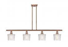 Innovations Lighting 516-4I-AC-G402-LED - Niagara - 4 Light - 48 inch - Antique Copper - Cord hung - Island Light