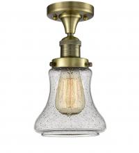 Innovations Lighting 517-1CH-AB-G194-LED - Bellmont - 1 Light - 6 inch - Antique Brass - Semi-Flush Mount