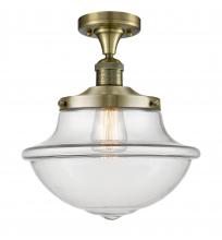 Innovations Lighting 517-1CH-AB-G542 - Oxford - 1 Light - 12 inch - Antique Brass - Semi-Flush Mount