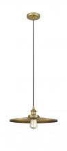 Innovations Lighting 616-1PH-BB-MFR-BB-16 - Appalachian - 1 Light - 16 inch - Brushed Brass - Cord hung - Mini Pendant