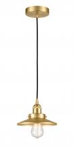 Innovations Lighting 616-1PH-SG-M4-LED - Edison - 1 Light - 8 inch - Satin Gold - Cord hung - Mini Pendant