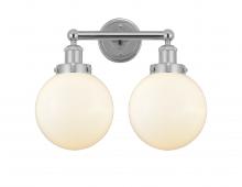 Innovations Lighting 616-2W-PC-G201-8 - Beacon - 2 Light - 17 inch - Polished Chrome - Bath Vanity Light