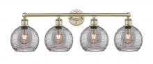 Innovations Lighting 616-4W-AB-G1213-8SM - Athens Deco Swirl - 4 Light - 35 inch - Antique Brass - Bath Vanity Light