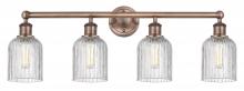 Innovations Lighting 616-4W-AC-G559-5CL - Bridal Veil - 4 Light - 32 inch - Antique Copper - Bath Vanity Light