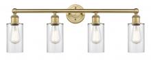 Innovations Lighting 616-4W-BB-G802 - Clymer - 4 Light - 31 inch - Brushed Brass - Bath Vanity Light