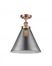 Innovations Lighting 916-1C-AC-G43-L-LED - Cone - 1 Light - 12 inch - Antique Copper - Semi-Flush Mount