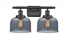 Innovations Lighting 916-2W-BK-G73-LED - Bell - 2 Light - 18 inch - Matte Black - Bath Vanity Light