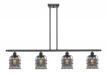 Innovations Lighting 916-4I-BK-G53-CE-LED - Bell Cage - 4 Light - 48 inch - Matte Black - Stem Hung - Island Light