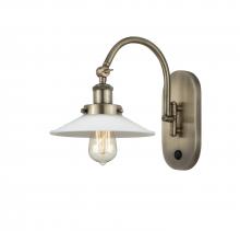 Innovations Lighting 918-1W-AB-G1-LED - Halophane - 1 Light - 9 inch - Antique Brass - Sconce