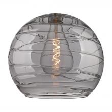 Innovations Lighting G1213-14SM - Deco Swirl 14&#34; Light Smoke Glass