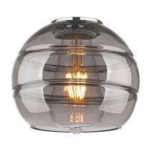 Innovations Lighting G556-6SM - Rochester - 6&#34; Glass - Light Smoke Deco Swirl Shade