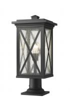 Z-Lite 583PHBR-533PM-BK - 1 Light Outdoor Pier Mounted Fixture