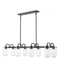 Z-Lite 471-8L-MB - 8 Light Linear Chandelier