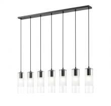 Z-Lite 824P-7L-MB - 7 Light Linear Chandelier