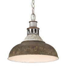 Golden Canada 0865-L AGV-RUST - Kinsley Large Pendant in Aged Galvanized Steel