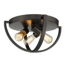 Golden Canada 3167-FM15 EB - Colson EB 15&#34; Flush Mount in Etruscan Bronze