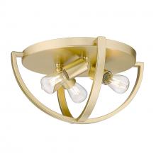 Golden Canada 3167-FM15 OG - Colson OG 15" Flush Mount in Olympic Gold