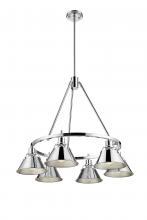 Golden Canada 3306-6 CH-CH - Orwell 6-Light Chandelier in Chrome