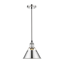 Golden Canada 3306-S CH-CH - Orwell CH Small Pendant - 7&#34; in Chrome with Chrome shade