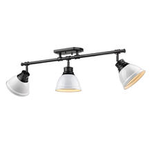 Golden Canada 3602-3SF BLK-WH - Duncan Semi-Flush - Track Light