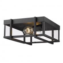 Golden Canada 6071-OFM NB-CLR - Tribeca Outdoor Flush Mount in Natural Black