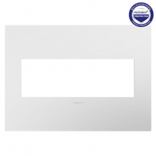 Legrand Canada AWP3GPW4 - Powder White, 3-Gang Wall Plate