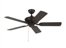 Generation Lighting 5LDO44BZ - Linden 44&#39;&#39; traditional indoor/outdoor bronze ceiling fan with reversible motor