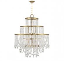 Savoy House Canada 1-1868-15-322 - Luna 15-Light Chandelier in Warm Brass