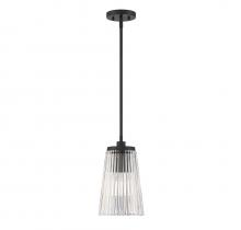 Savoy House Canada 7-1742-1-89 - Chantilly 1-LightÂ Pendant in Matte Black