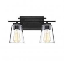 Savoy House Canada 8-1020-2-BK - Calhoun 2-Light Bathroom Vanity Light in Black