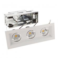 WAC Canada MT-3LD311R-W927-WT - Mini Multiple LED Three Light Remodel Housing with Trim and Light Engine