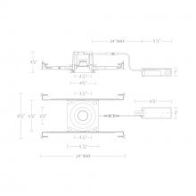 WAC Canada R3BRDN-SWD-WT - Ocular 3.0 Dim-to-Warm Round Downlight Trim and Remodel Housing with New Construction Frame-In Kit