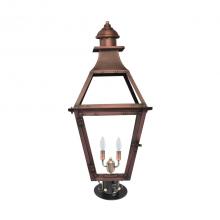 Primo Gas Lanterns JK-24E_CT/PM - Two Light Pier Mount and Post Mount