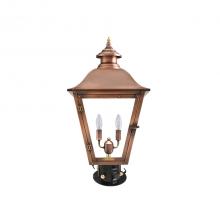 Primo Gas Lanterns JL-27E_CT/PM - Two Light Post Mount w/Column Top